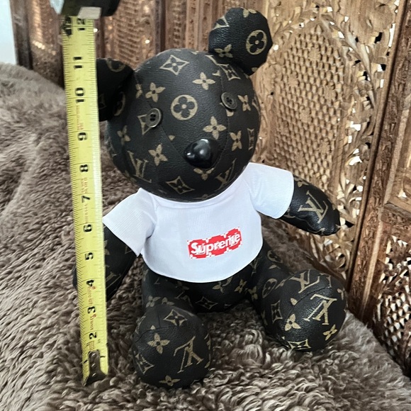 Handsome Monogram Bear with White and Red Accents - Picture 5 of 7